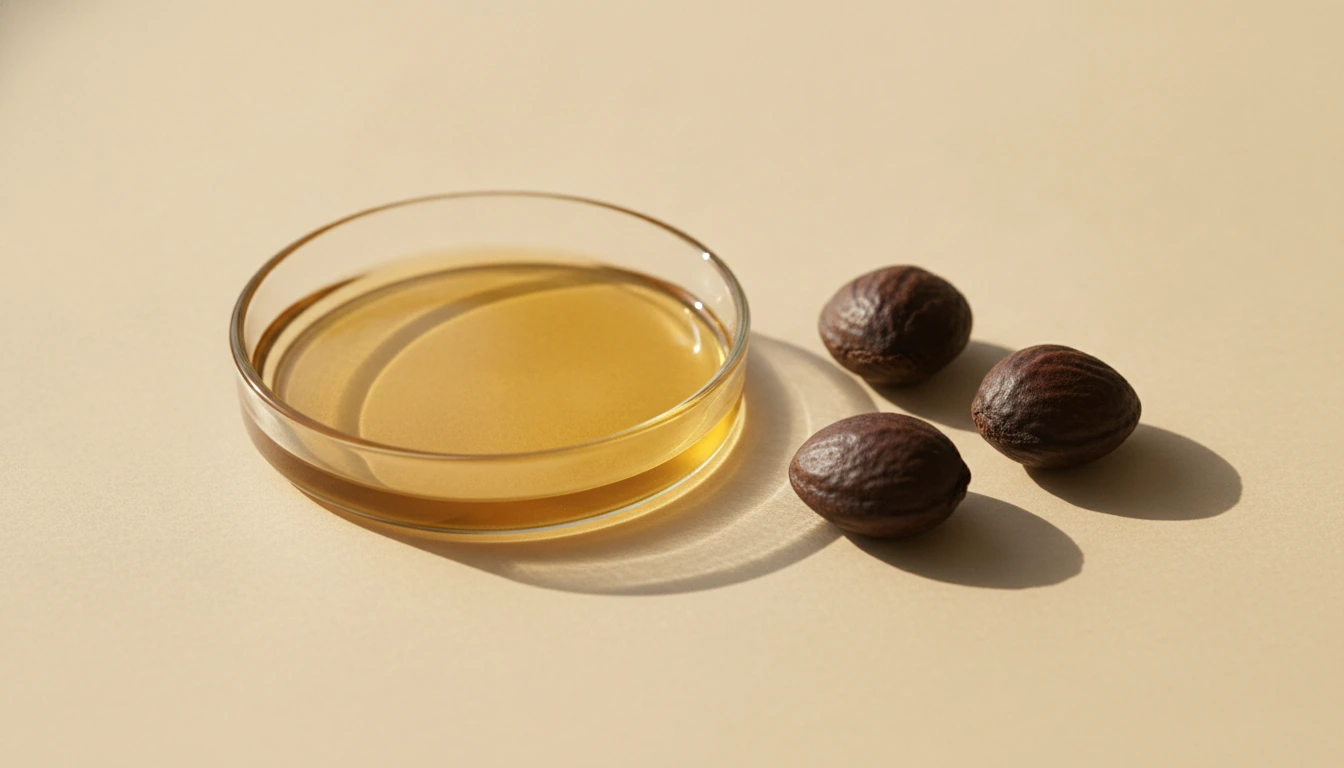 Kukui Nut Oil in its raw form